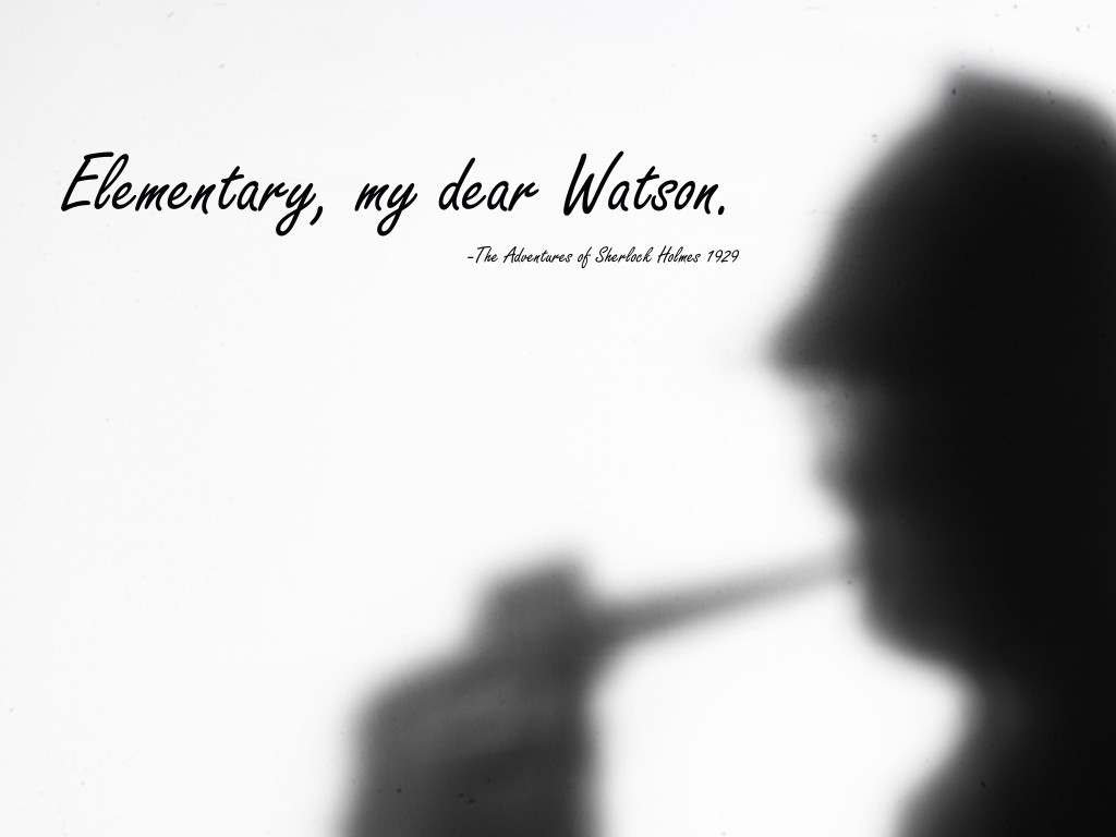 Sherlock Holmes Book Quote Backgrounds - Sherlock Holmes Quotes Elementary Watson - HD Wallpaper 