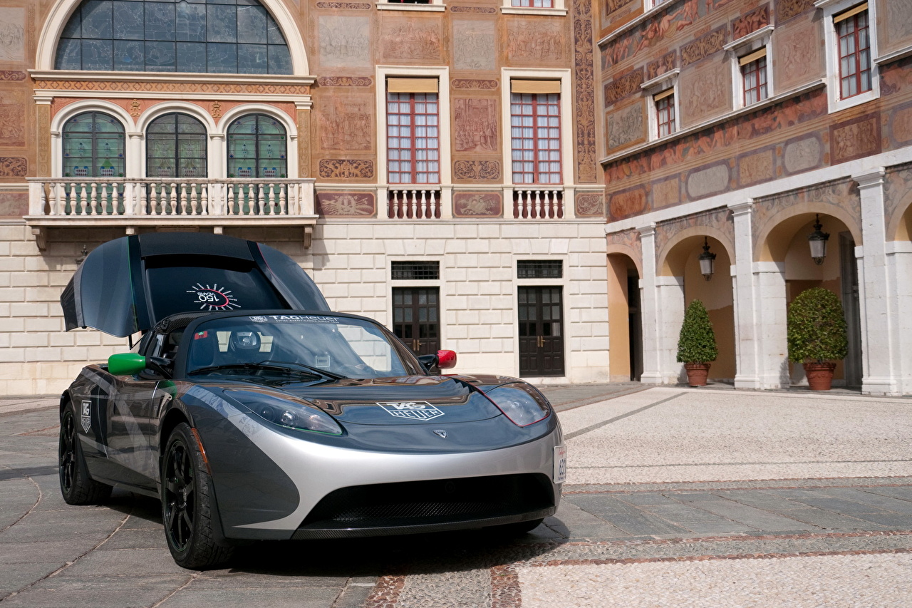 Tesla Roadster - HD Wallpaper 
