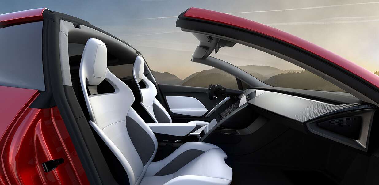 Tesla Roadster Interior Wallpaper - HD Wallpaper 