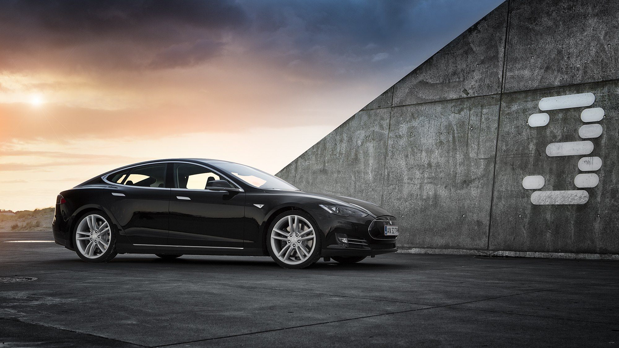 12 Fabulous Tesla Model 3, Model S And X Wallpapers - Tesla Model 3 Performance Black - HD Wallpaper 