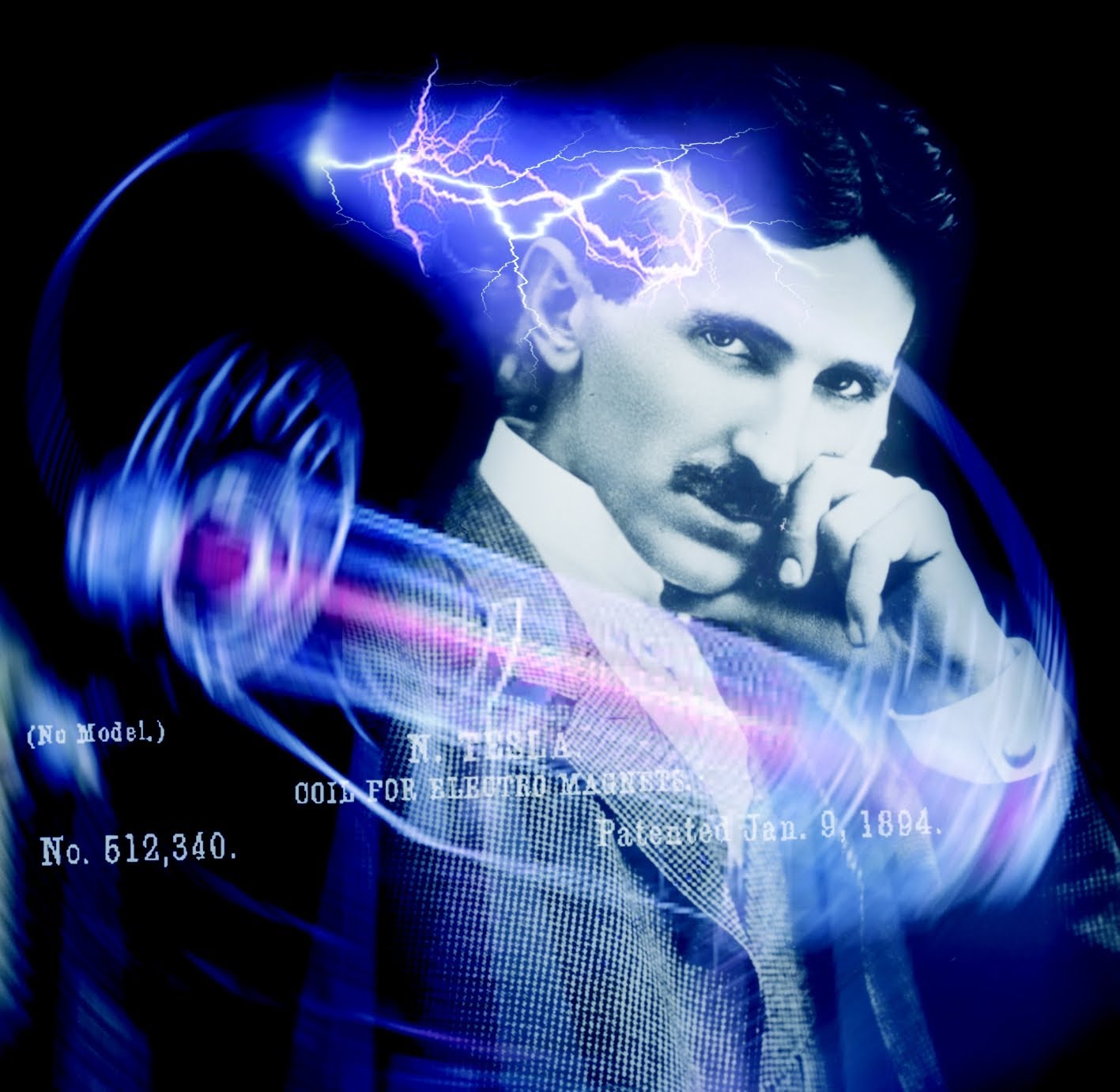 Nikola Tesla - 1417x1381 Wallpaper 