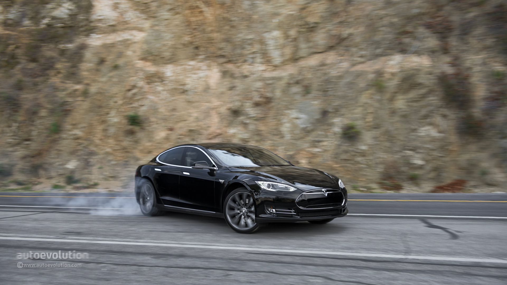 Tesla Wallpaper - Tesla Model S Black Hd - HD Wallpaper 