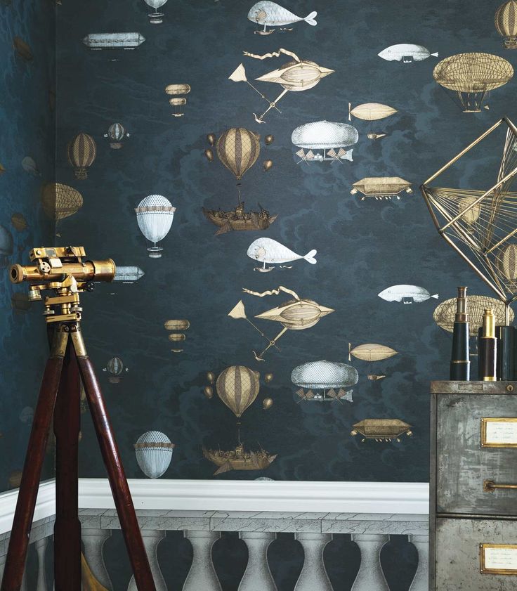 Best 10 Fornasetti Wallpaper Ideas On Pinterest Hd - Cole And Son Macchine Volanti - HD Wallpaper 