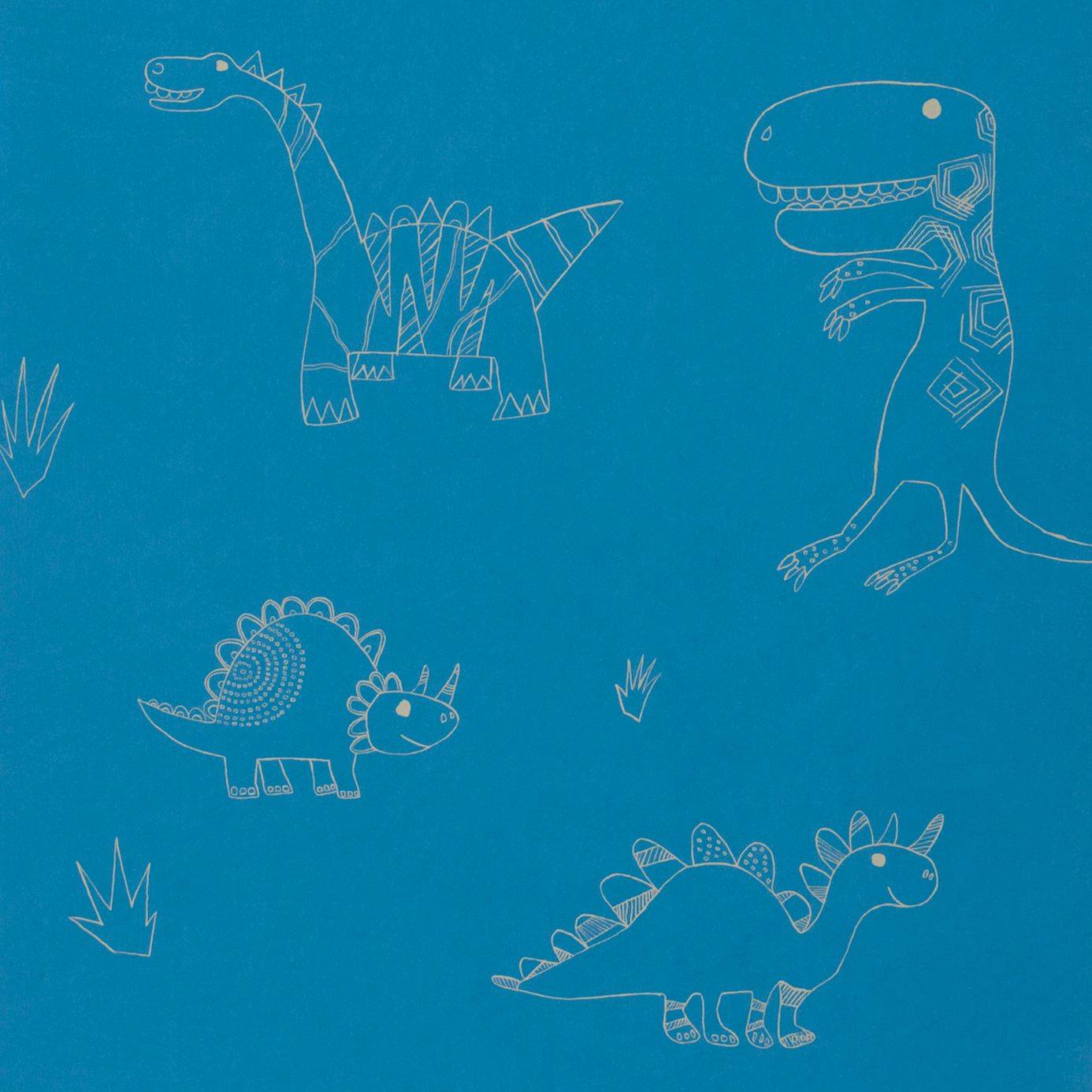 Kids Blue Dinosaur - HD Wallpaper 