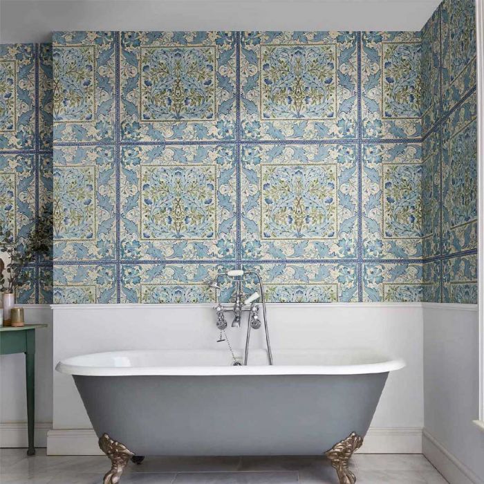 William Morris Wallpaper Bathroom - HD Wallpaper 