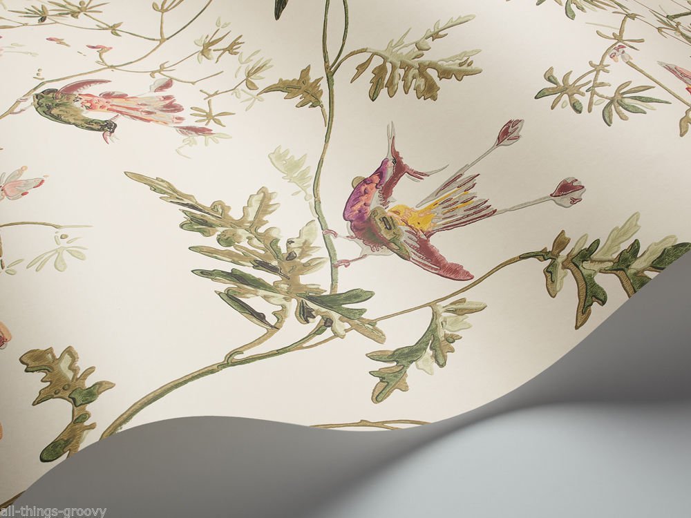 Cole & Son Hummingbirds Wallpaper 62/1001 Colour Ivory - Cole And Son Colibri - HD Wallpaper 