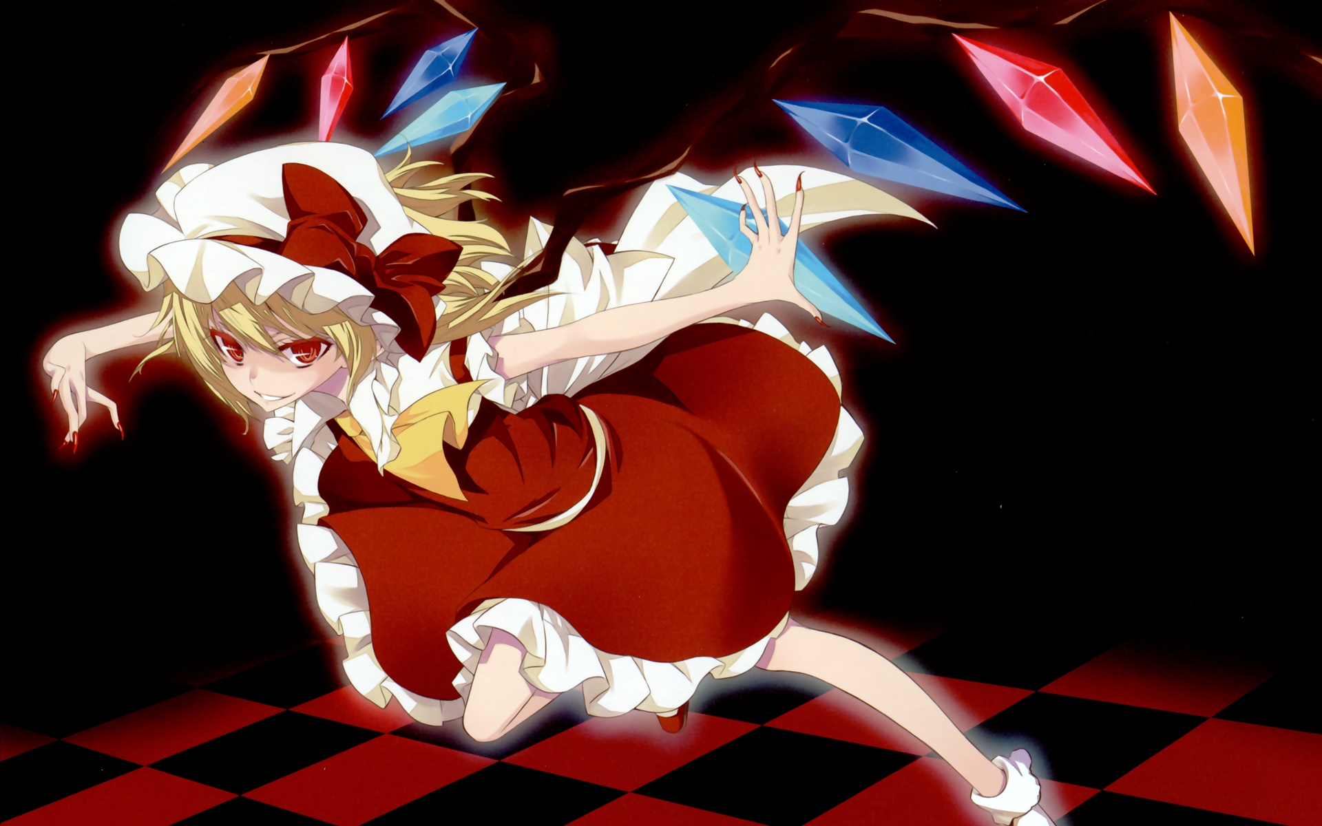 Touhou Girl With Crystal Wings - HD Wallpaper 