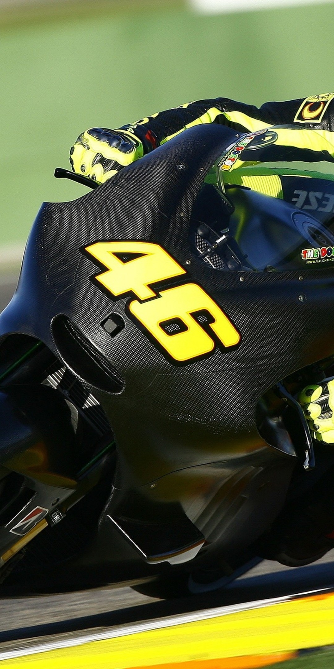 Valentino Rossi, Sportbike, Ducati, Motorcycle, Racing - Valentino Rossi Bike Black - HD Wallpaper 