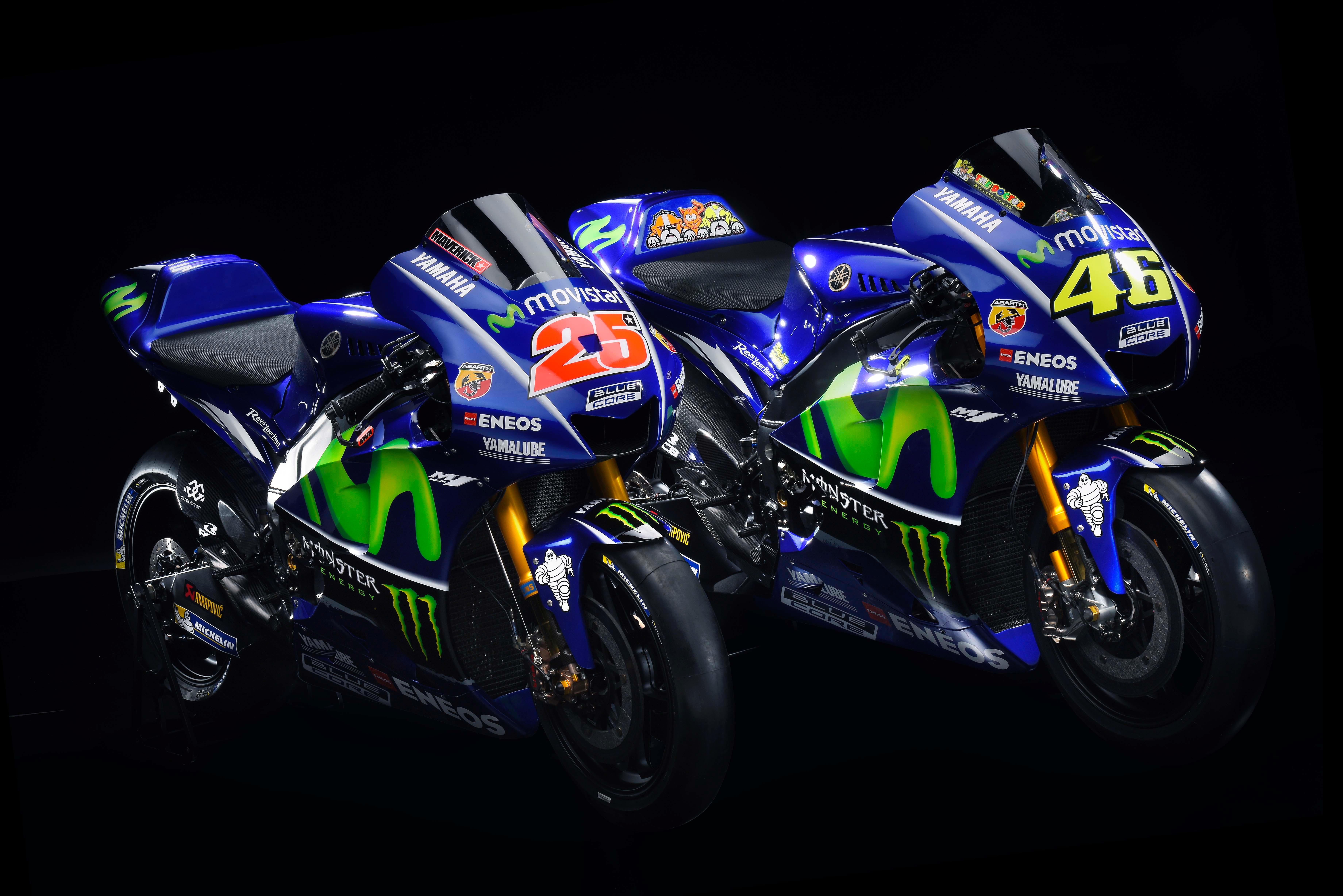 Motogp Wallpaper - Yamaha Motogp 2017 - HD Wallpaper 