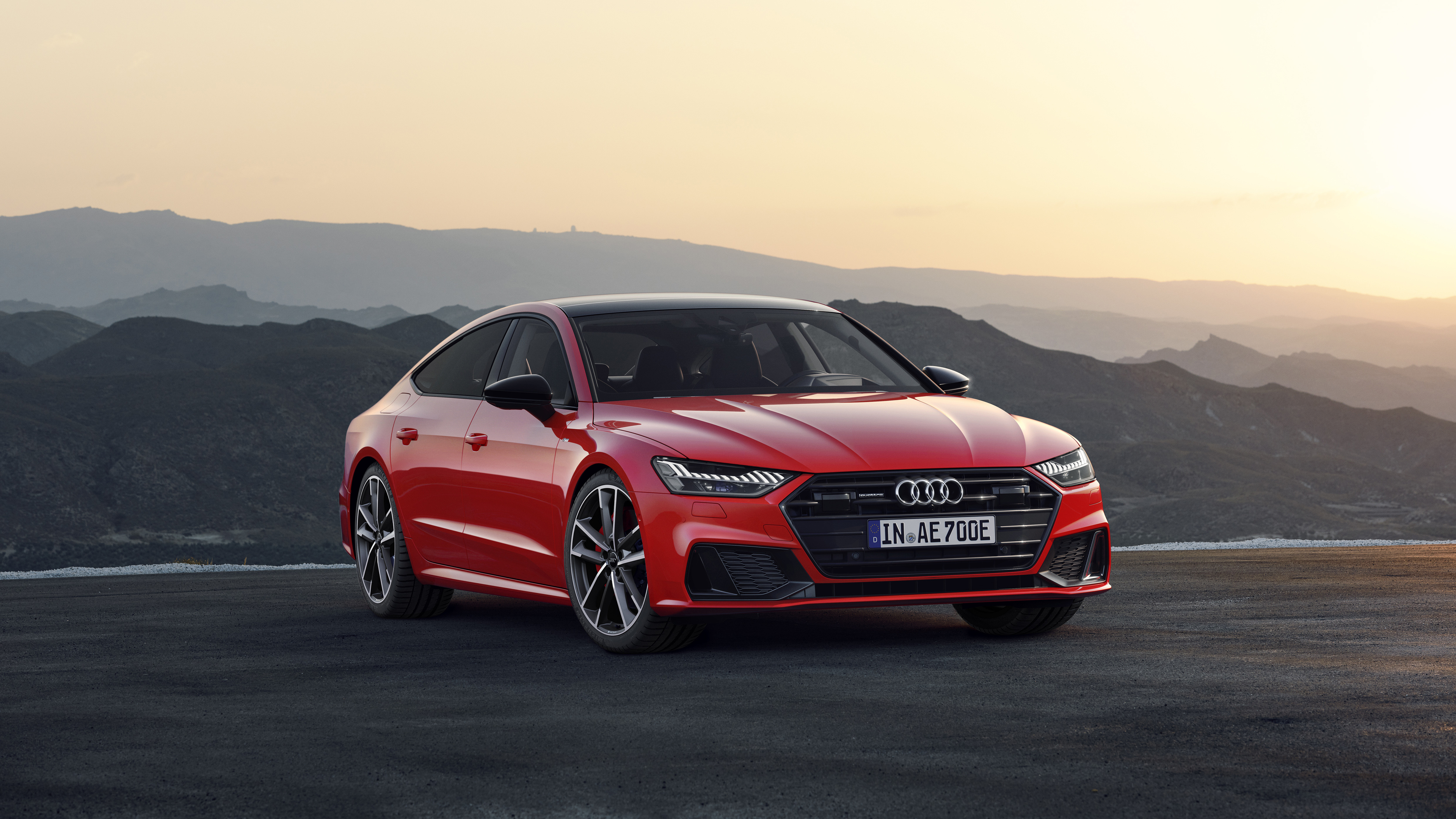 Audi A7 Sportback 4k - Audi A7 2019 Red - HD Wallpaper 