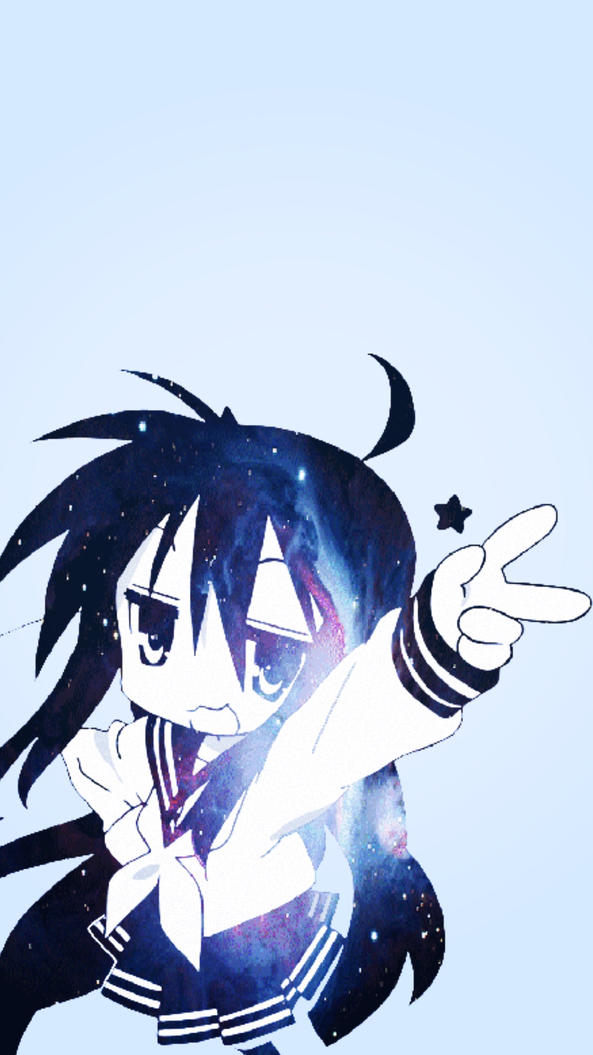 #luckystar #konataizumi #konata #izumi #space #kawaii - T Shirt Lucky Star - HD Wallpaper 