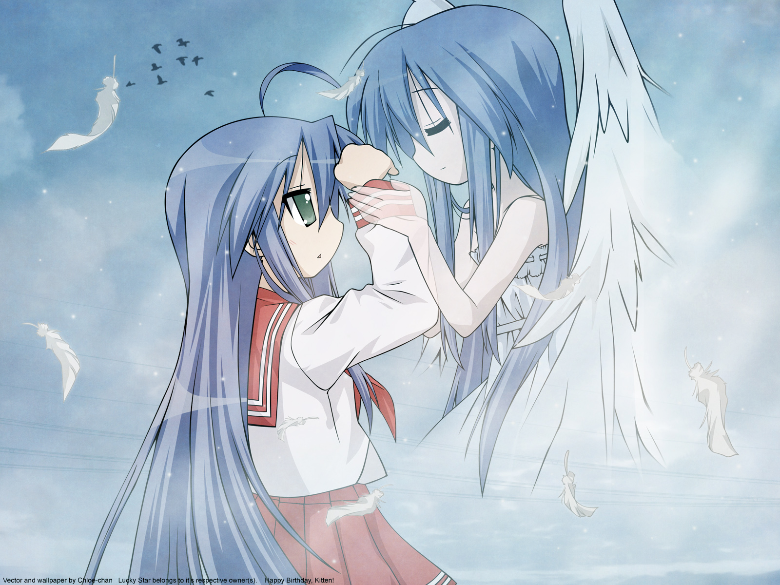 Kanata Izumi Lucky Star - HD Wallpaper 