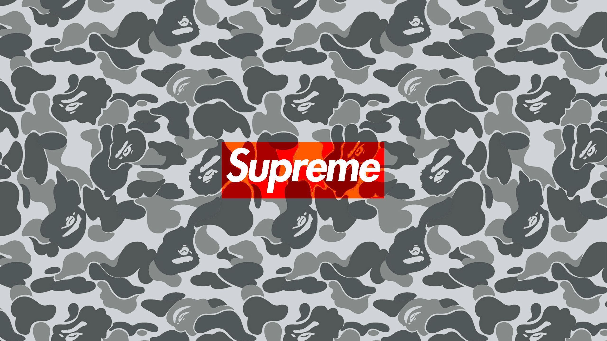 Camo Wallpaper For Computer - Supreme Wallpapers For I Pad - HD Wallpaper 