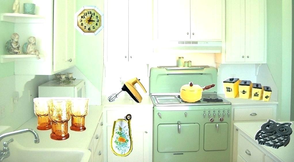 Retro Wallpaper Uk - Vintage Kitchen Decor - HD Wallpaper 