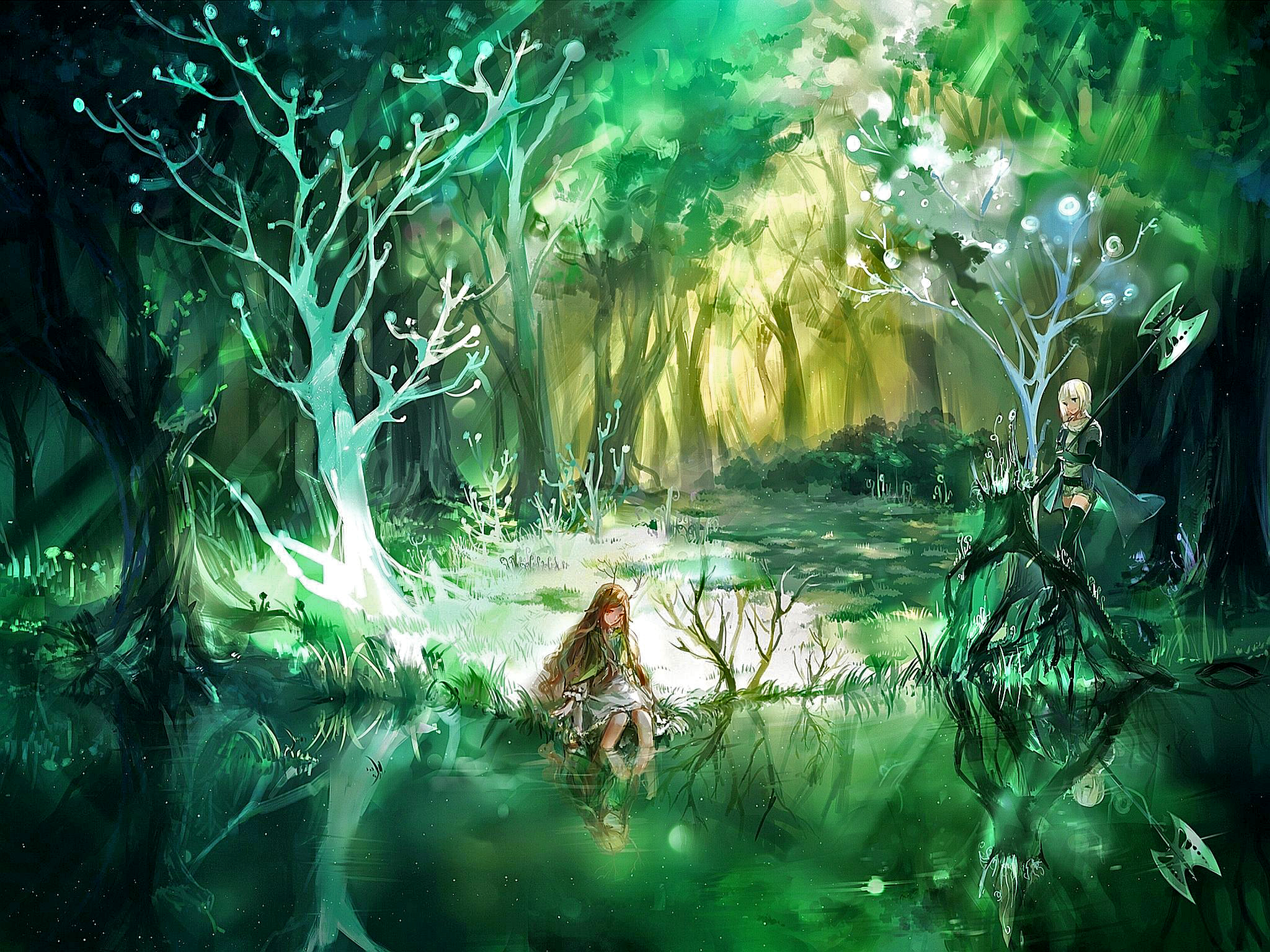 Juan Wilcox For Mobile - Fantasy Fairy Landscape - HD Wallpaper 