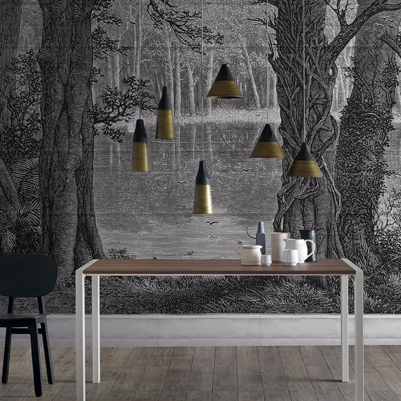 London Art Fairy Tale Forest Wallpaper - Design - HD Wallpaper 