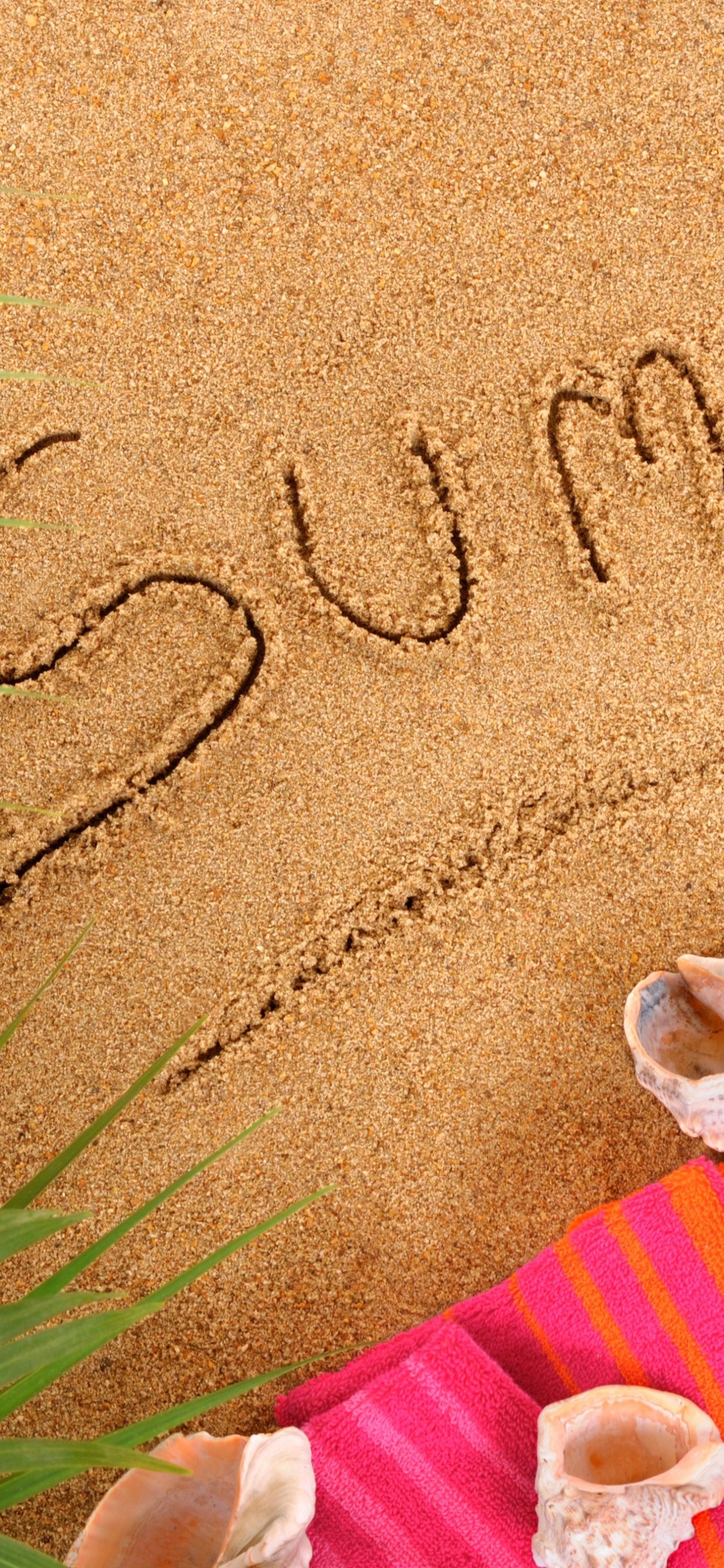 Iphone Wallpaper Beach, Sand, Flip Flops, Shell, Summer - Sand - HD Wallpaper 