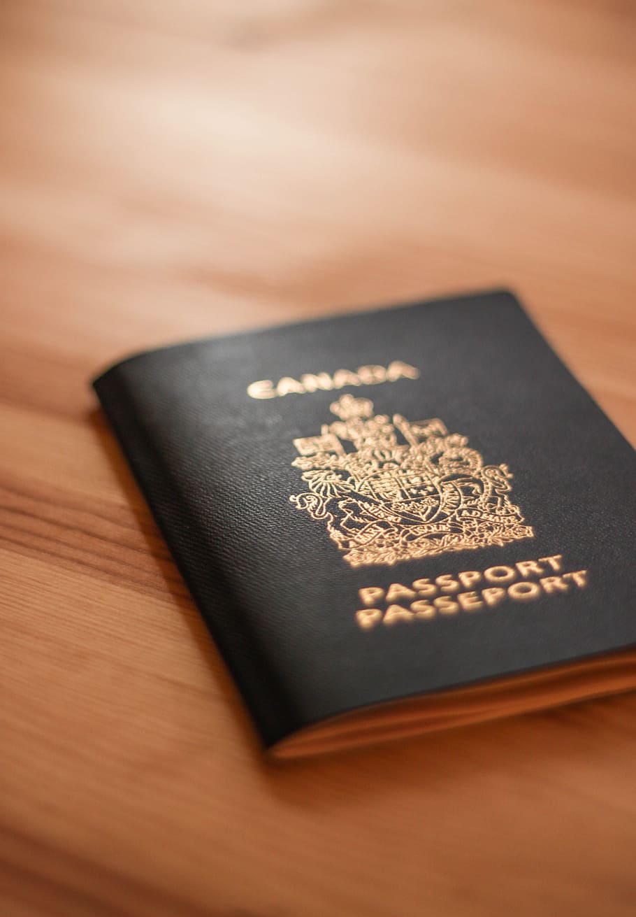 Canada Passport, Document, Identification, Canadian, - Passport On Table Canada - HD Wallpaper 