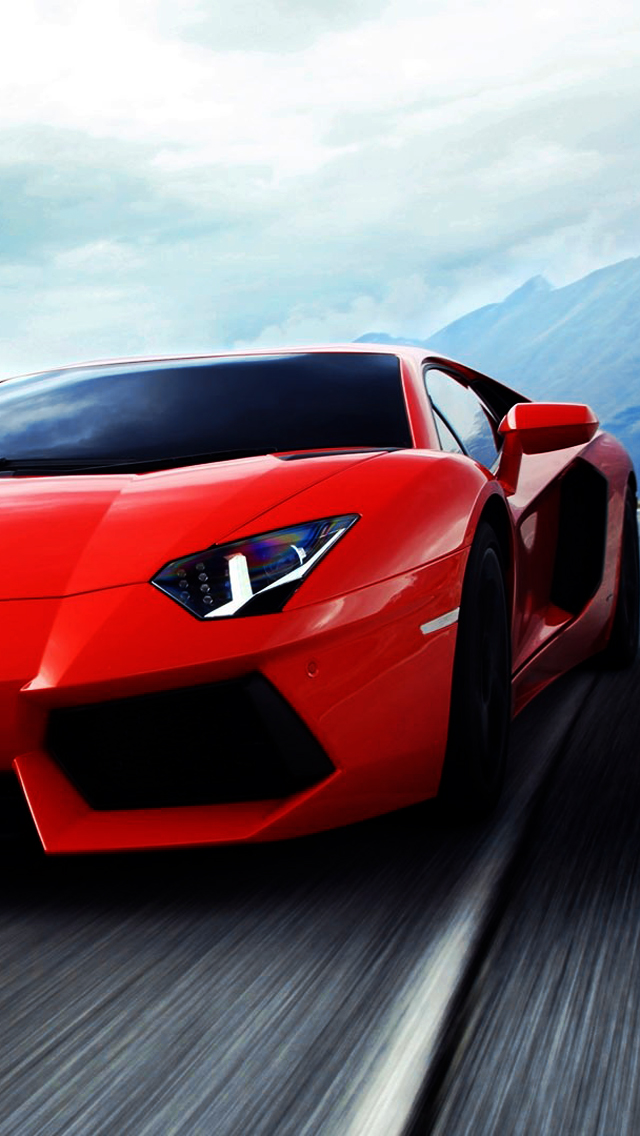 Red Lamborghini Wallpaper Iphone - HD Wallpaper 