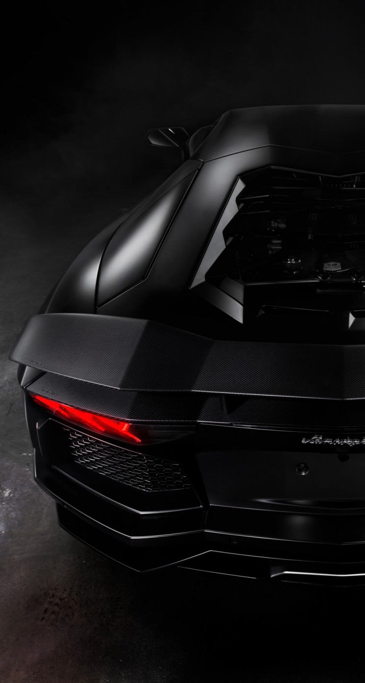 Lamborghini Matte Black 4k - 744x1392 Wallpaper - teahub.io