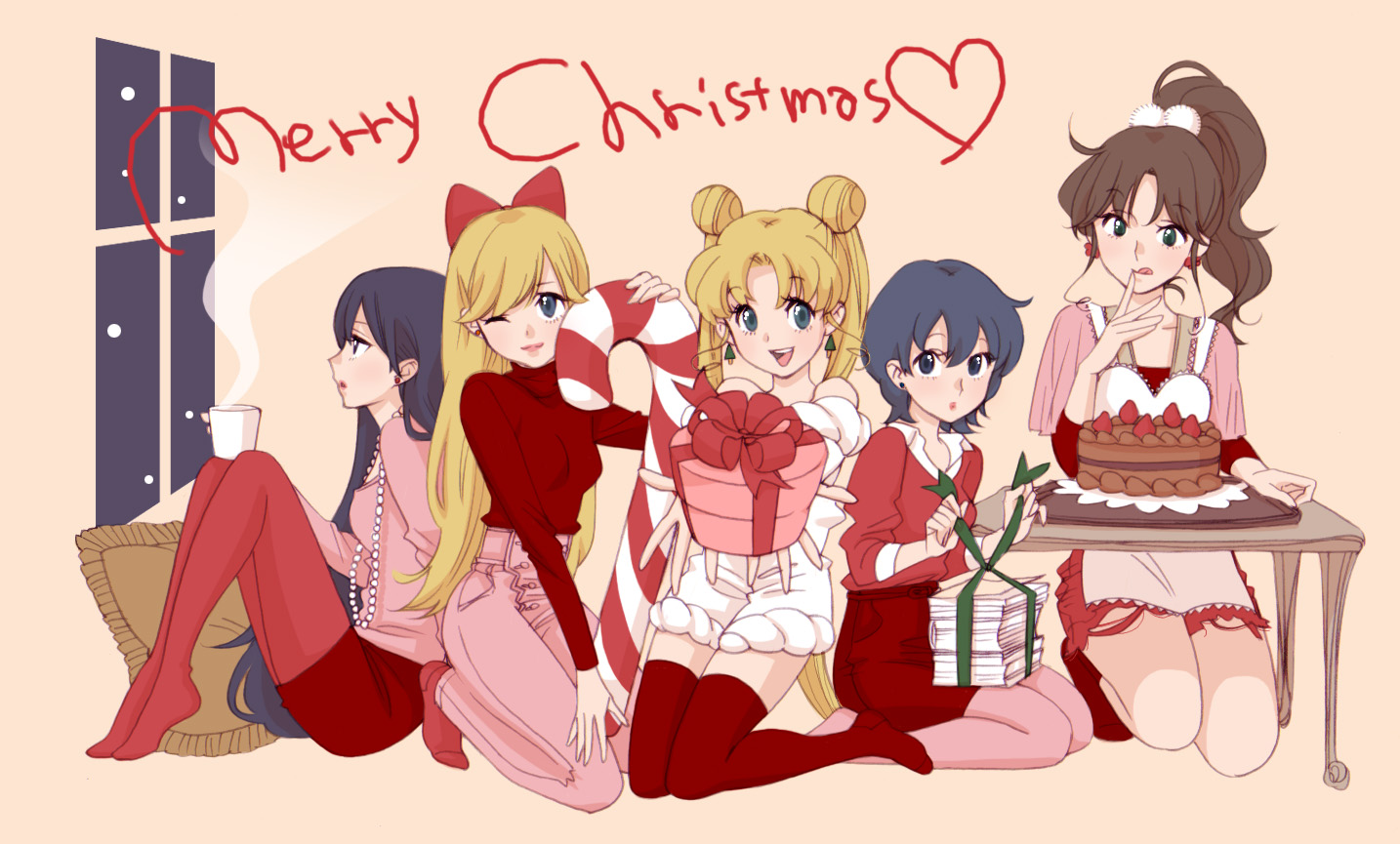 Images About Usagi Amp Her Friends On Sailor Moon - Sailor Moon Christmas Fanart - HD Wallpaper 