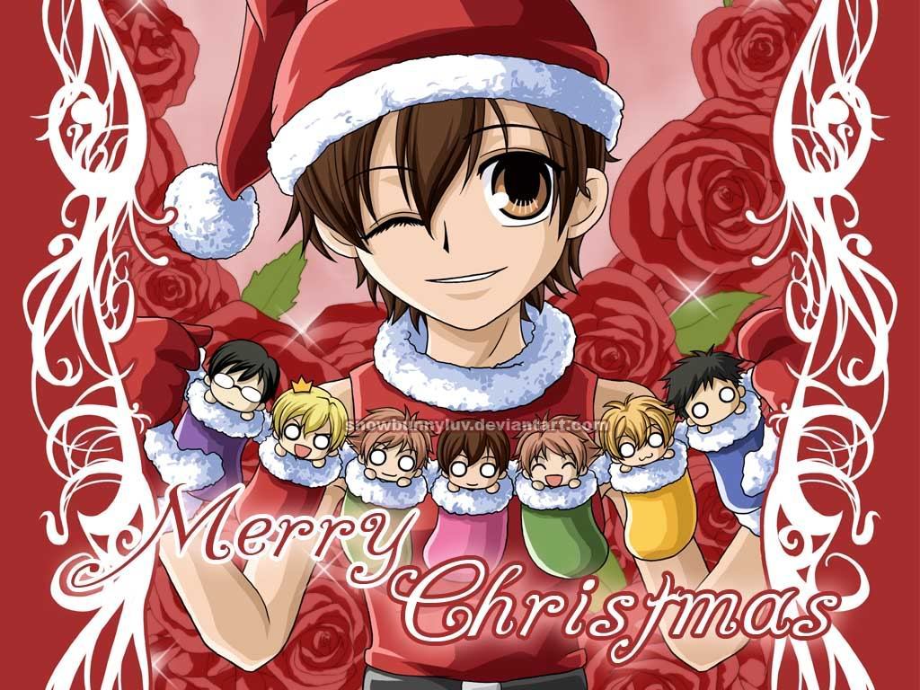 Ouran Christmas - Ouran Host Club Christmas - HD Wallpaper 