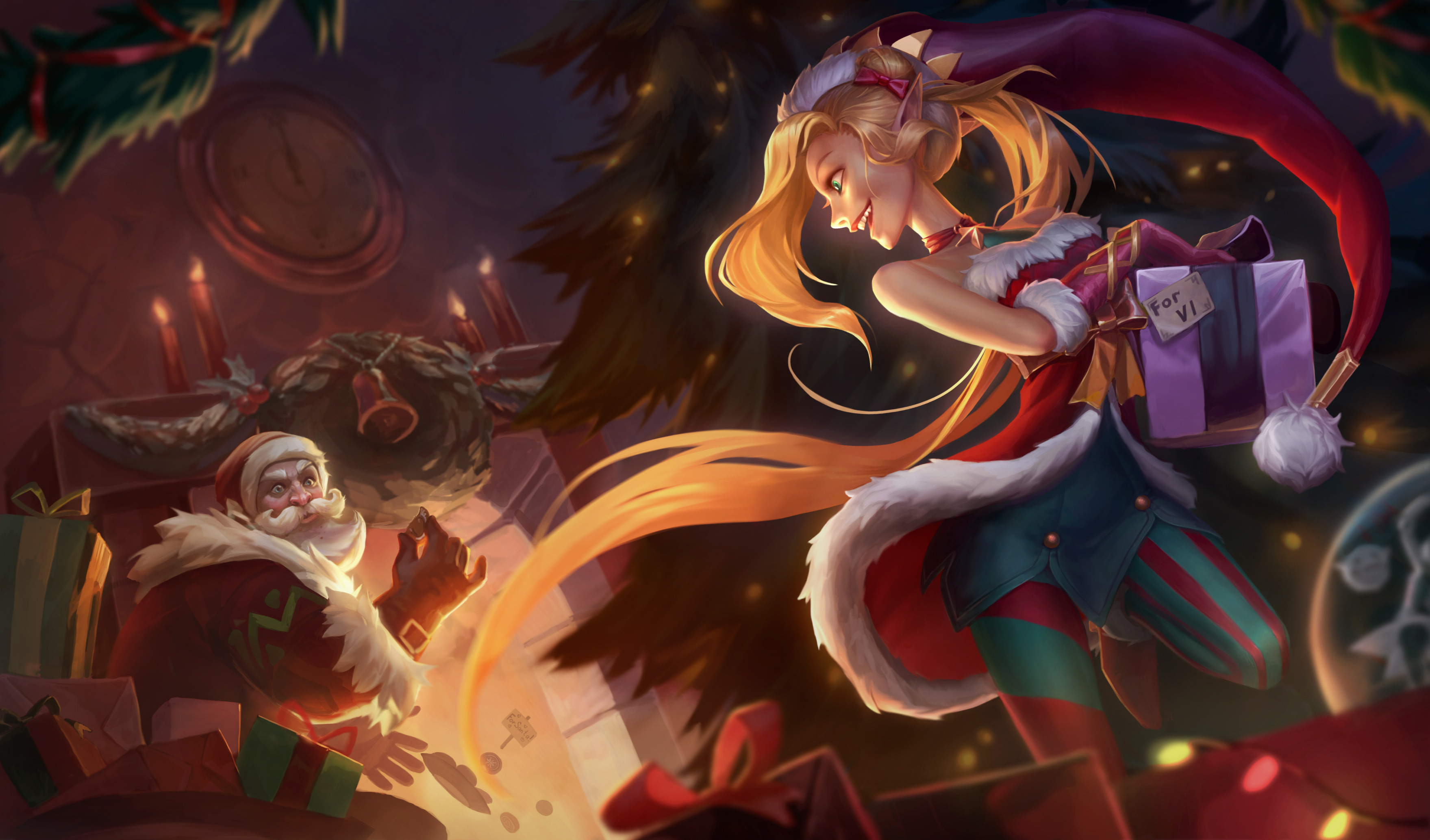 Jinx Christmas - HD Wallpaper 