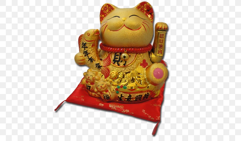 Cat Maneki-neko Luck Paw Figurine, Png, 640x480px, - Cat - HD Wallpaper 
