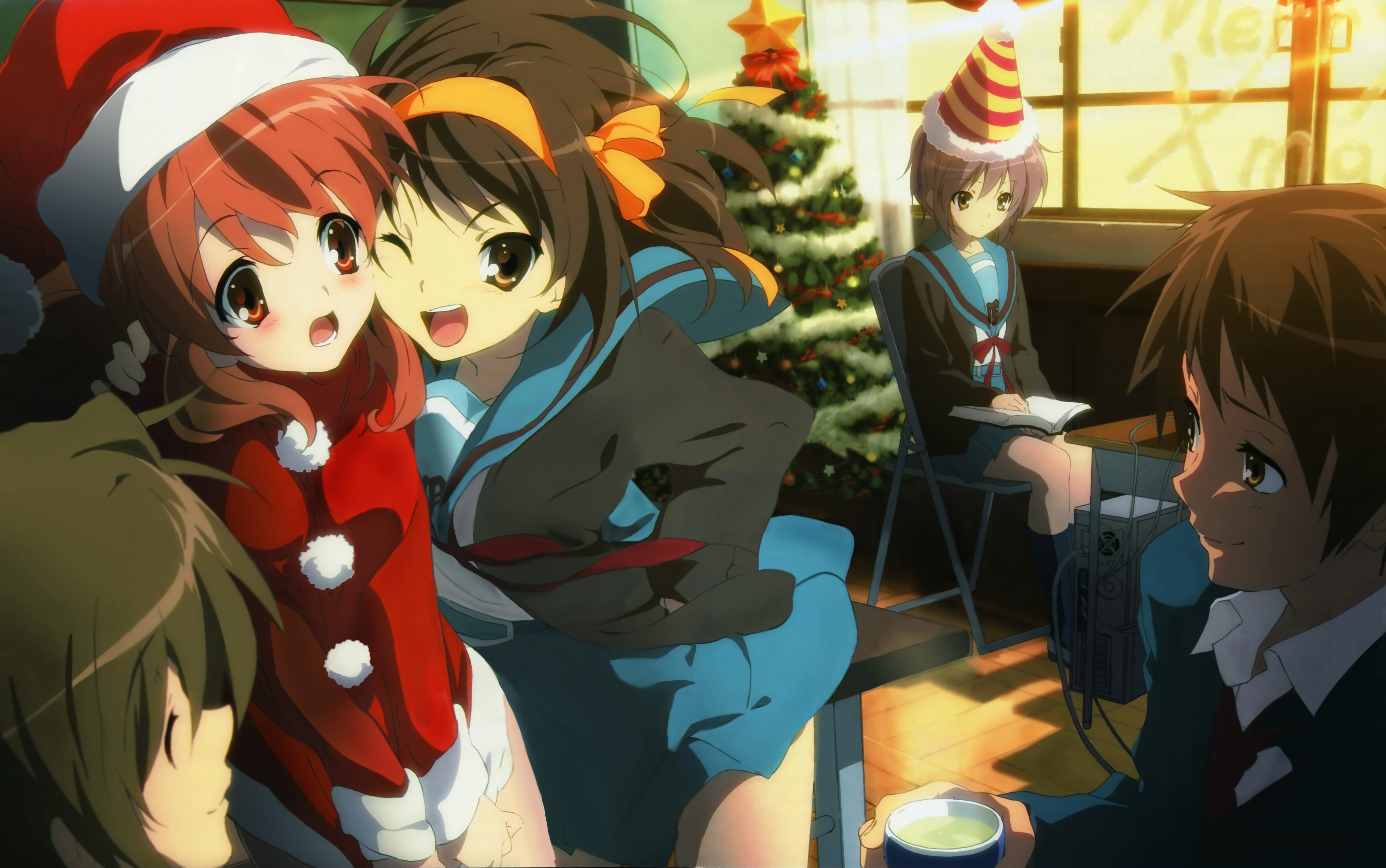Melancholy Of Haruhi Suzumiya Christmas - HD Wallpaper 