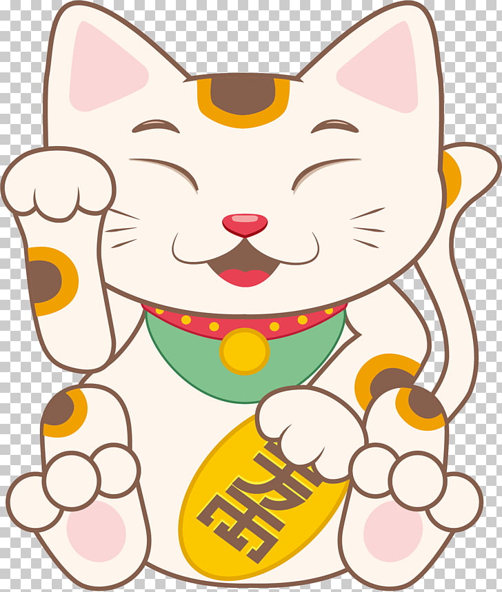 Chinese Lucky Cat Clipart - HD Wallpaper 