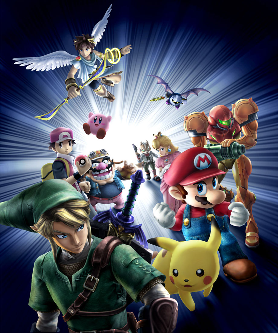 Super Smash Bros - Smash Bros Brawl Artwork - HD Wallpaper 