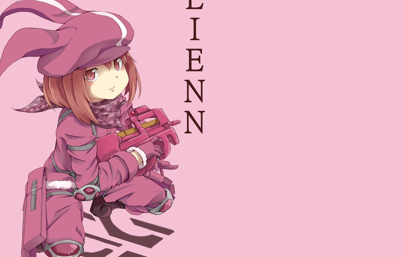 Photo Wallpaper Look, Background, Anime, Girl, Sword - Sao Alternative Gun Gale Online - HD Wallpaper 