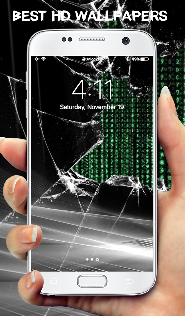 Broken Screen 600x1024 Wallpaper Teahub Io