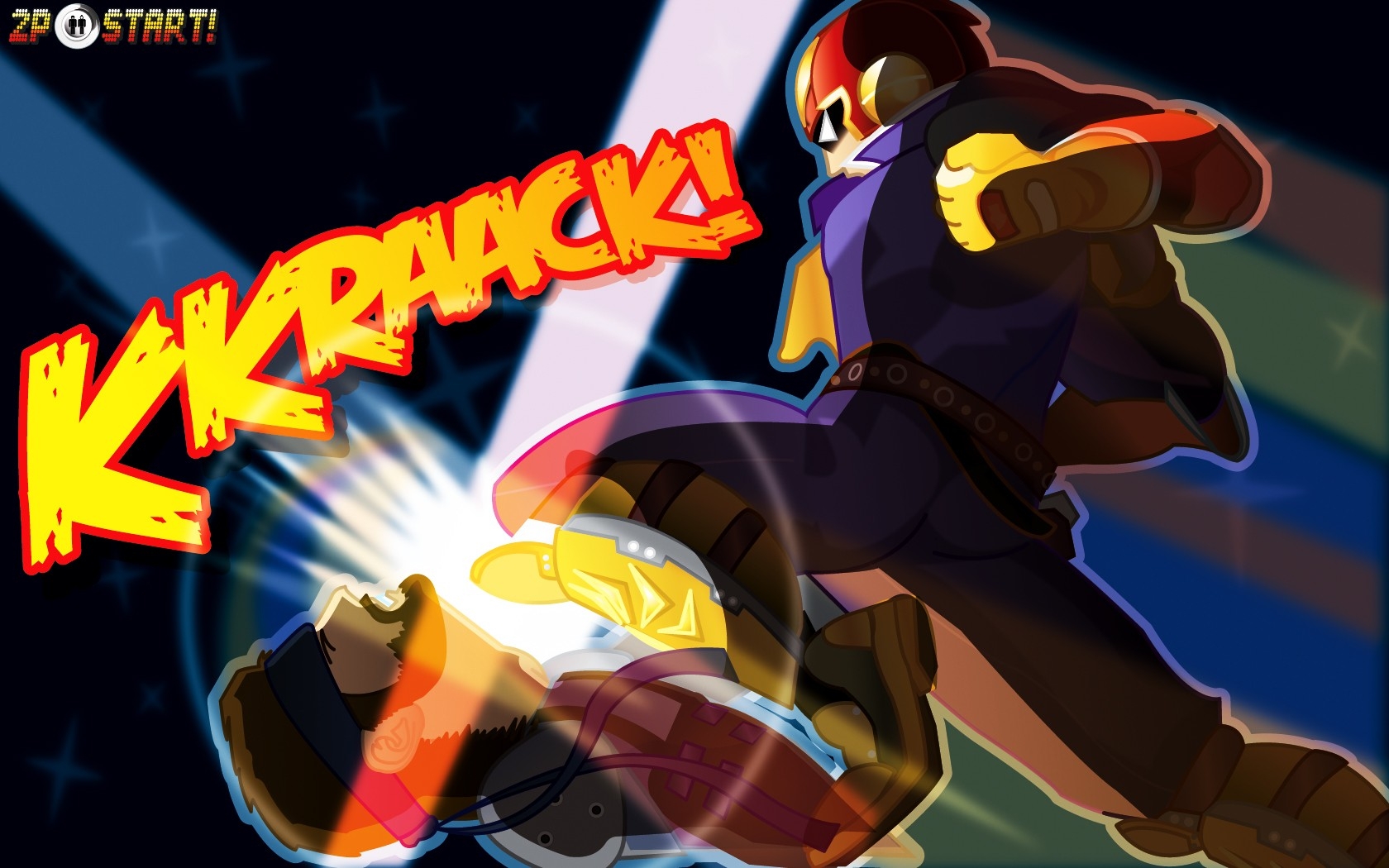 Super Smash Bros Falcon Knee - HD Wallpaper 