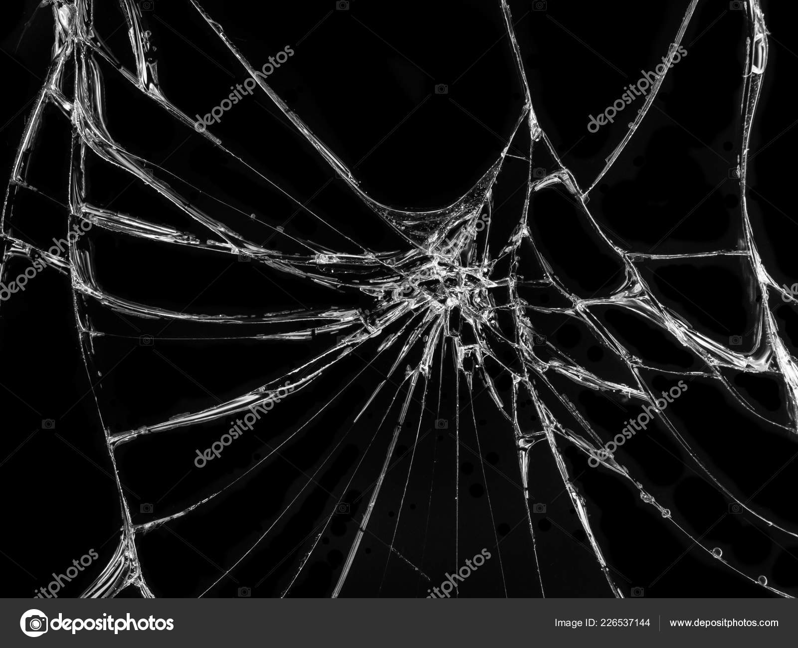 Cracked Glass Texture - HD Wallpaper 