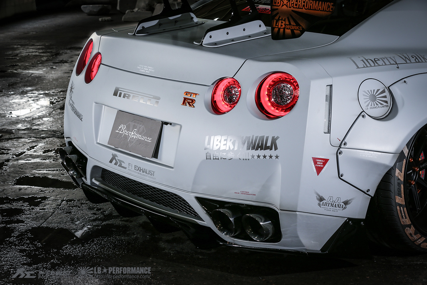 Nissan Gtr Liberty Walk Rear - HD Wallpaper 