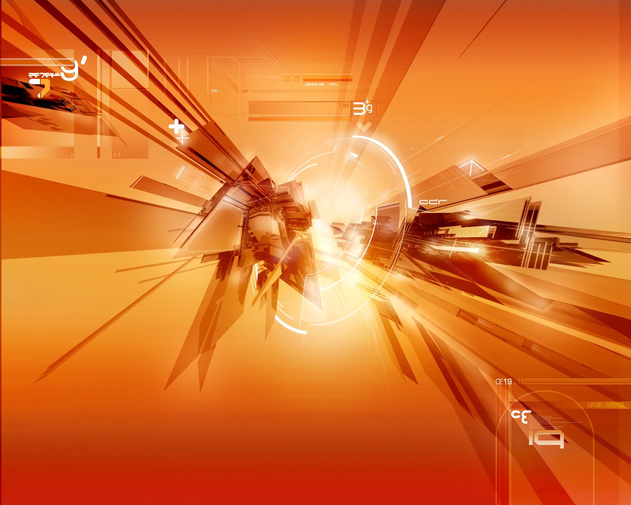 Orange Abstract Broken Glass Wallpaper - Abstract Orange - HD Wallpaper 