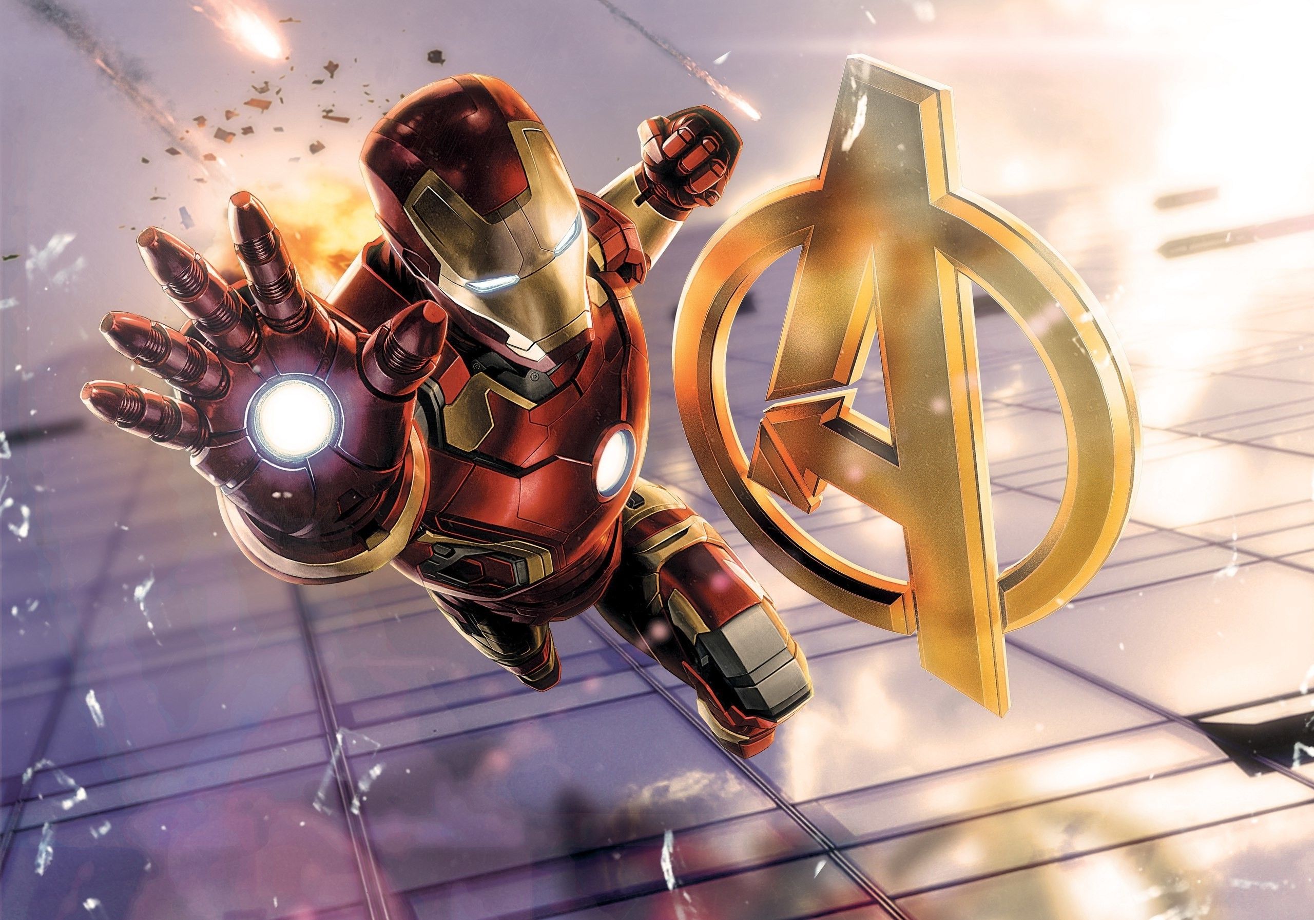 Iron Man Broken Screen Png - Hd Wallpaper In Avenger For Pc Download - HD Wallpaper 