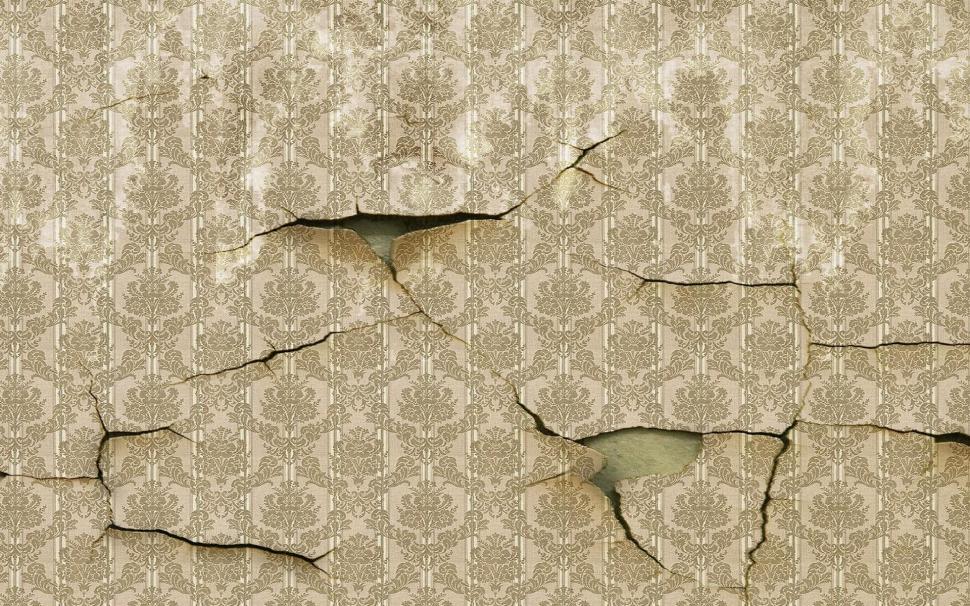 Cracked Wallpaper,photography Hd Wallpaper,1920x1200 - Broken Wall Paper On Wall - HD Wallpaper 