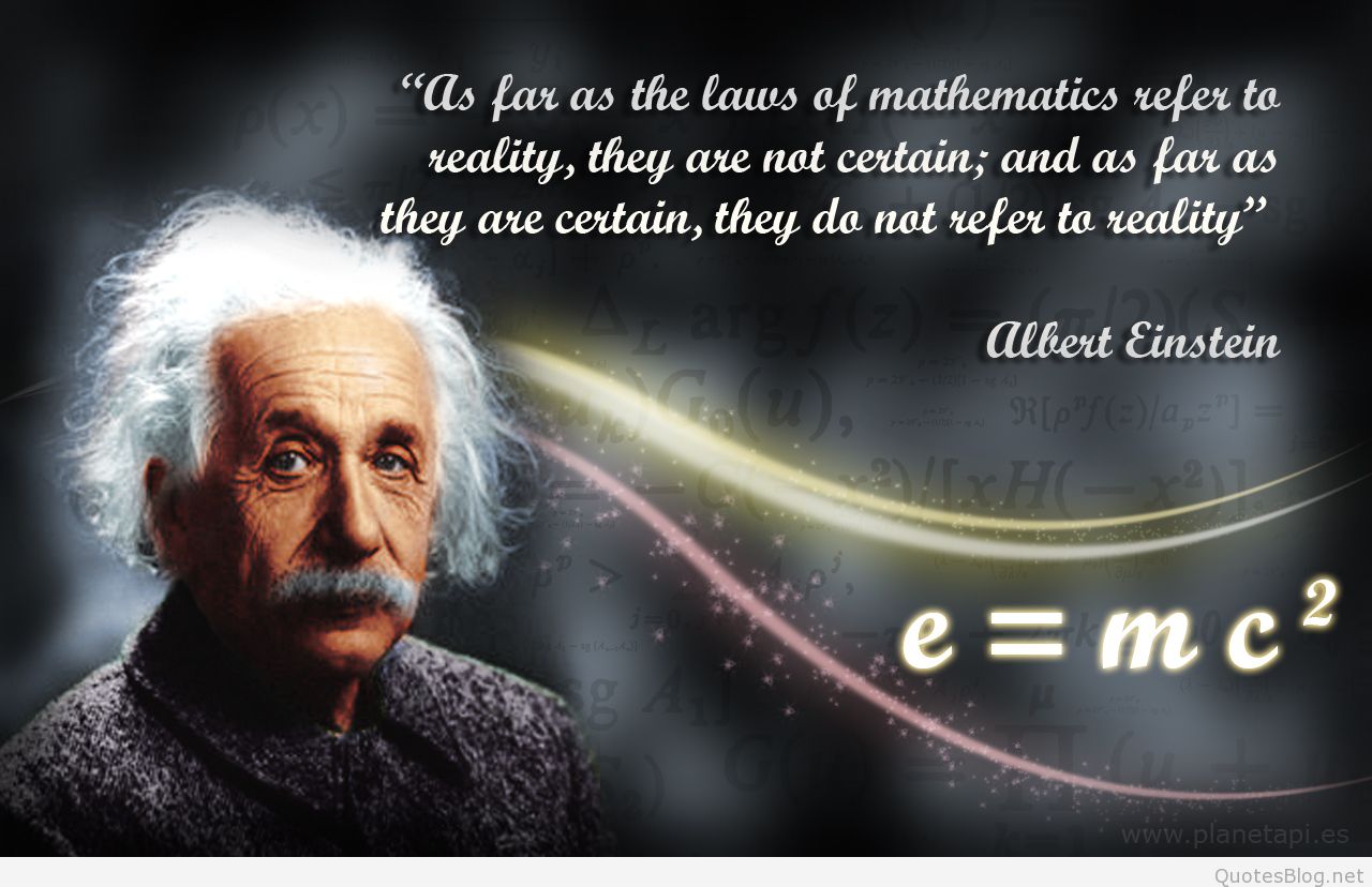 Albert Einstein Quotes About Mathematics E Mc21 - Albert Einstein Quotes E Mc2 - HD Wallpaper 