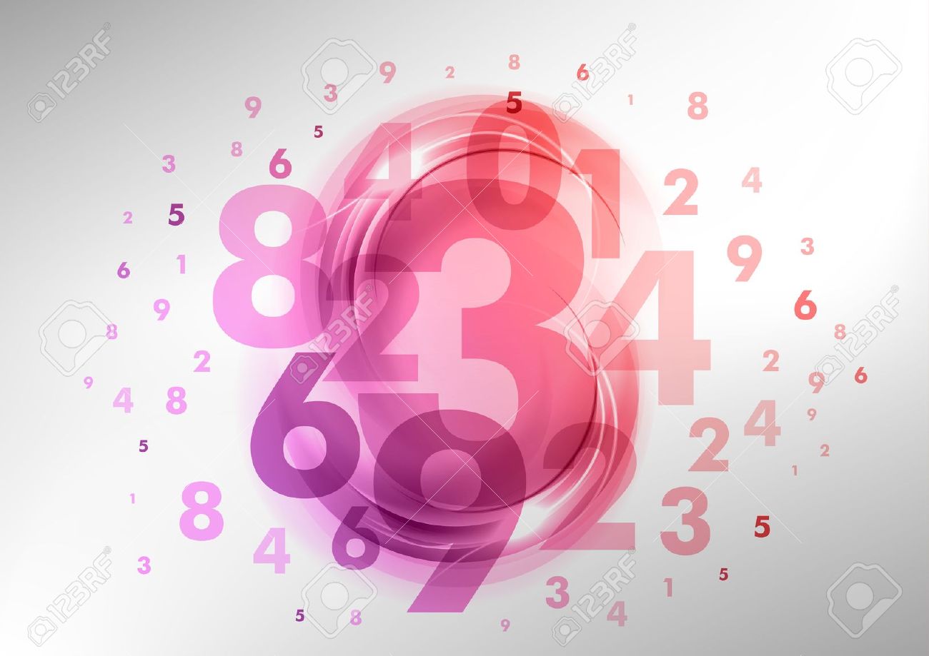 Mathematics Wallpaper - Numbers Pink And Purple - 1300x919 Wallpaper -  