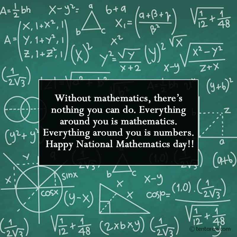 National Mathematics day Quotes Images Status Wishes - Mathematics Day Wishes - HD Wallpaper 