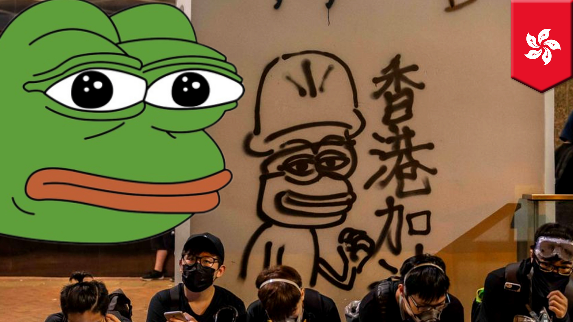 Pepe The Frog Hong Kong - HD Wallpaper 