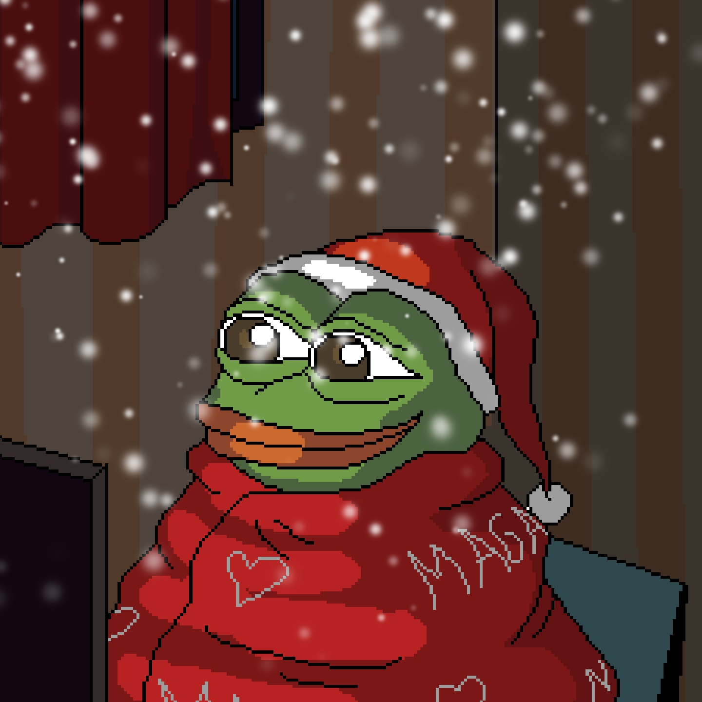 Christmas Pepe - HD Wallpaper 