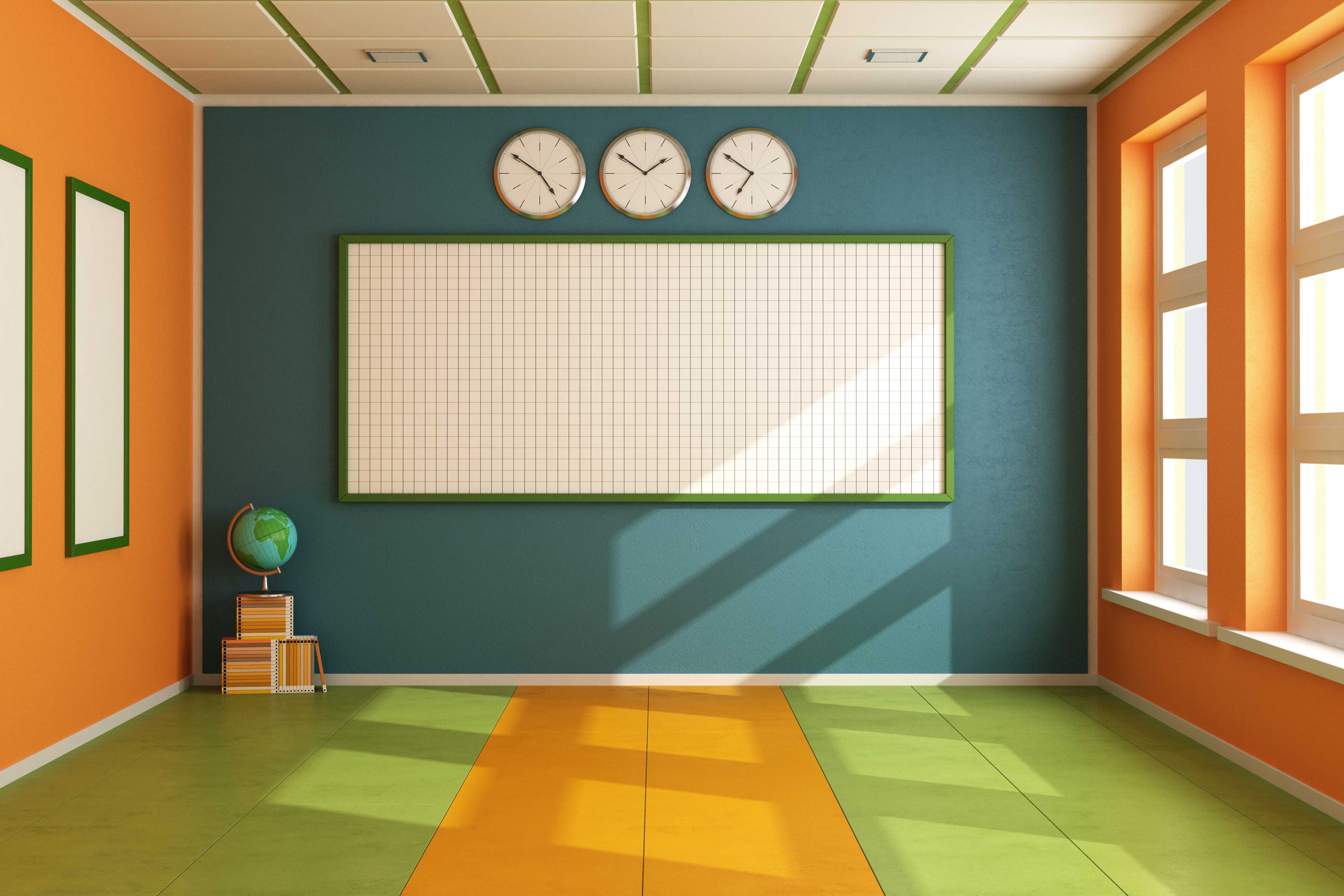 Classroom - Clipart - Empty Cartoon Classroom Background - 4710x3140  Wallpaper 