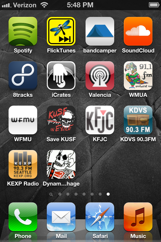 Hj Guide To Music Apps - Iphone 4 Home Screen - HD Wallpaper 