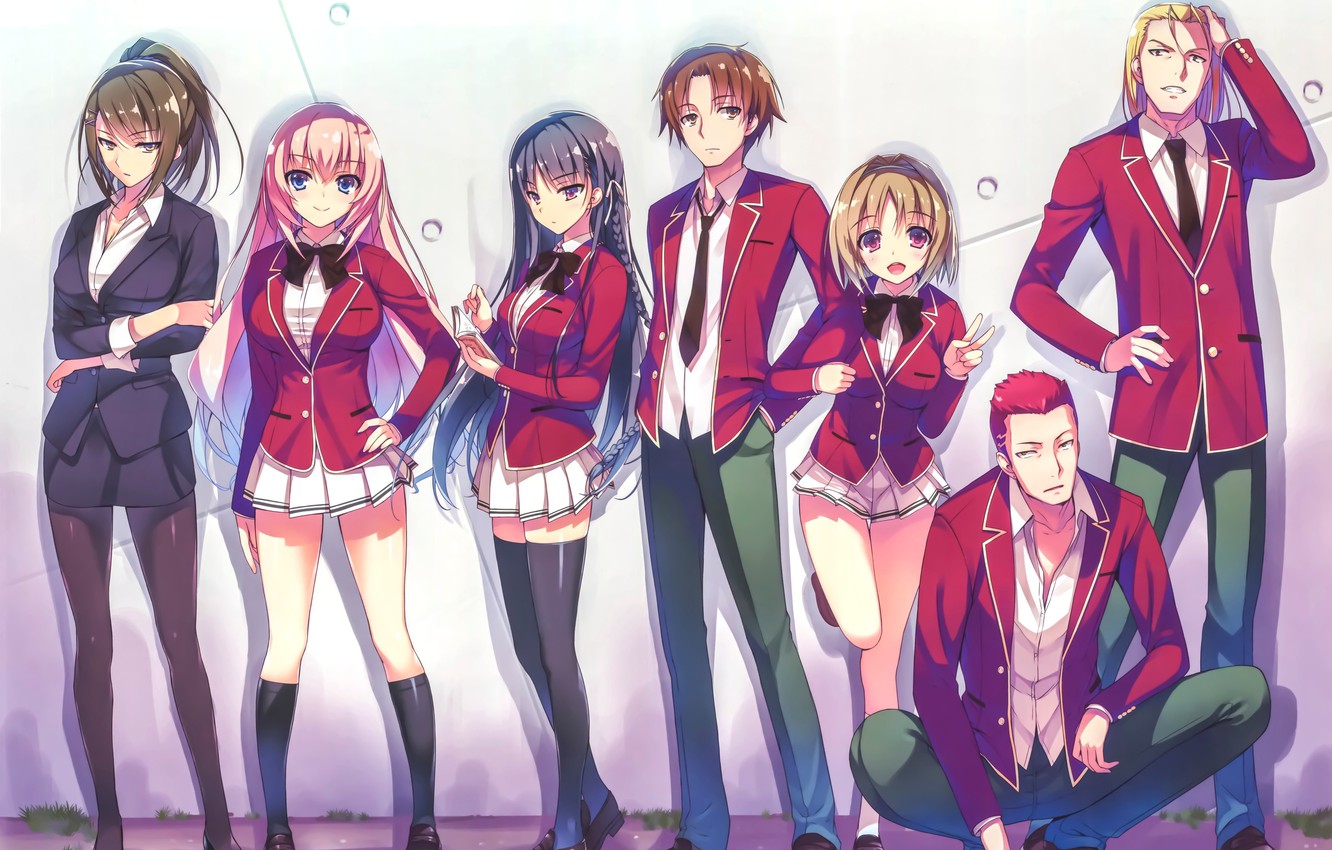 Photo Wallpaper Girl, Anime, Boy, Asian, Manga, Sensei, - Classroom Of The Elite - HD Wallpaper 