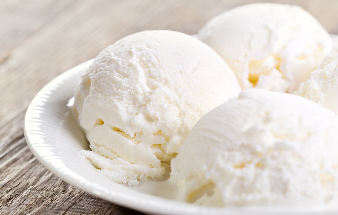 Photo Wallpaper The Sweetness, Ice Cream, Vanilla - Vanilla Ice Cream - HD Wallpaper 