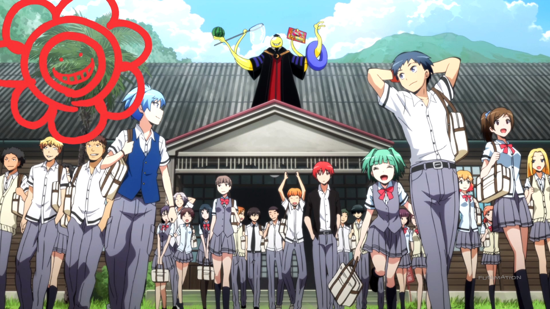 1920x1080, The School Is A Battlefield - Assassination Classroom Test - HD Wallpaper 