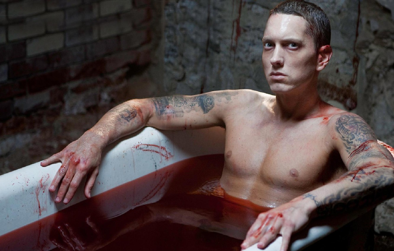 Photo Wallpaper Blood, Hip-hop, Eminem, Rap - Eminem Blood Bath - HD Wallpaper 